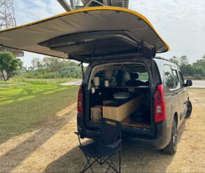 Convert Car into Outdoor Workspace, $90