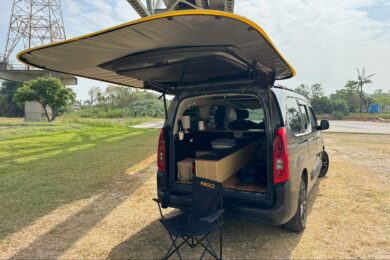 Convert Car into Outdoor Workspace, $90