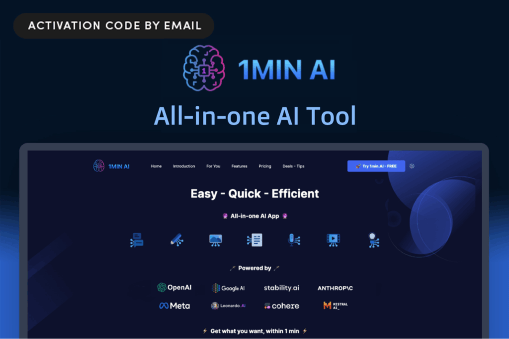 Revive Productivity with 1min.AI Today