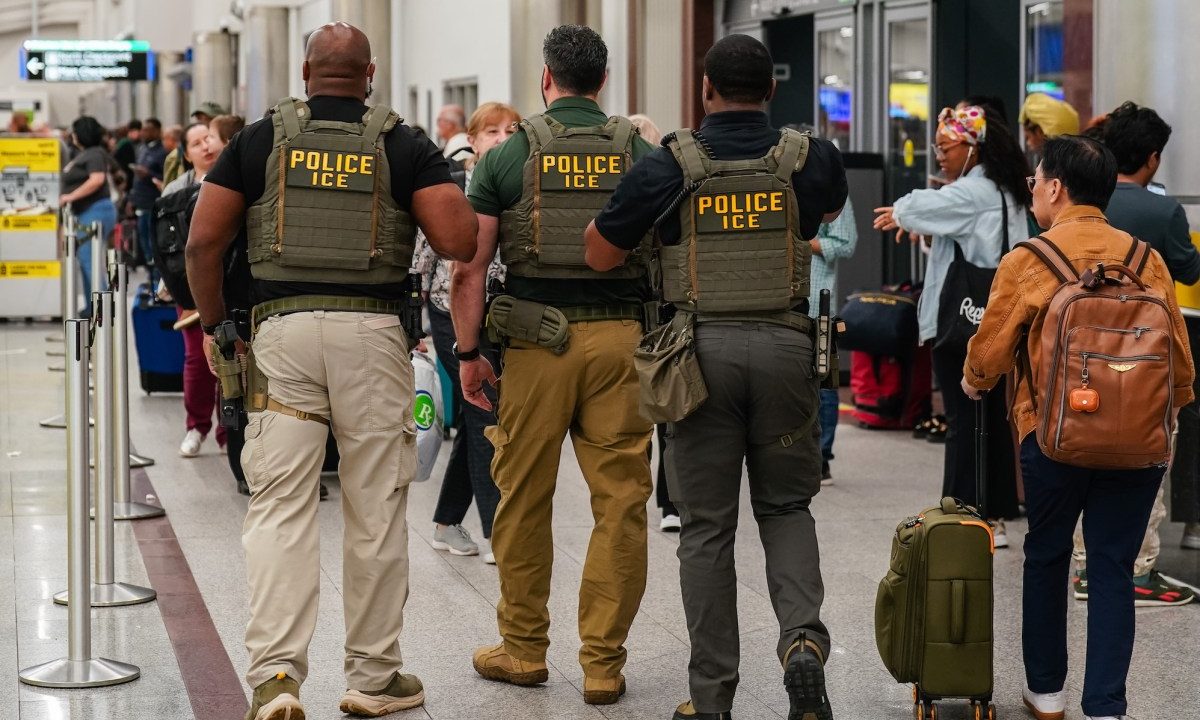 Trump Filmed ICE Arrests at Airport